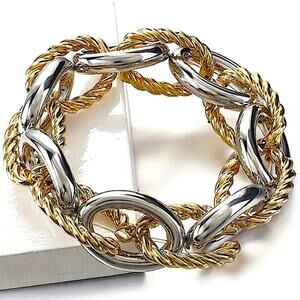 Chain Link Gold Silver Luxury Bracelet
